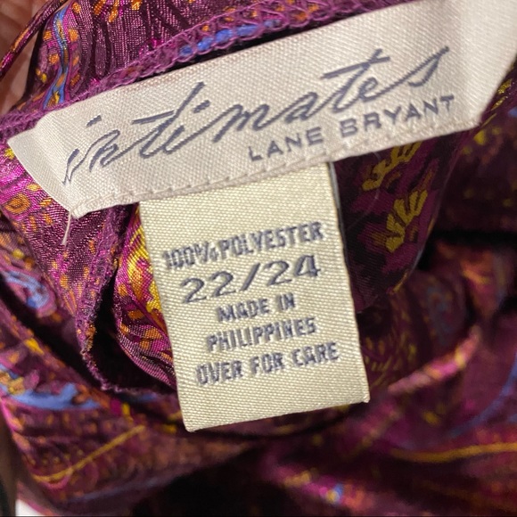 Lane Bryant Purple Paisley Plus Size Nightie 💜 - Picture 3 of 4